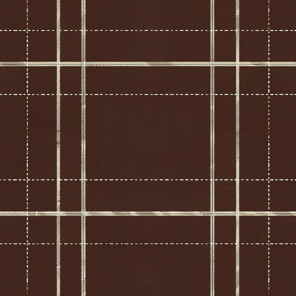 Mocha Tartan Wallpaper - Painted Paper