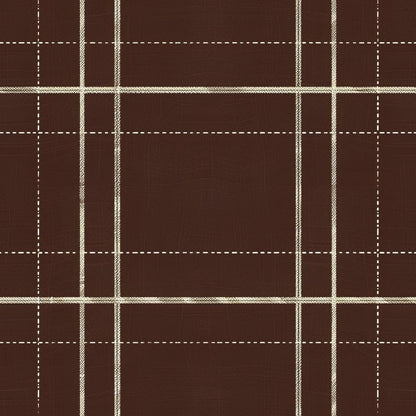 Mocha Tartan Wallpaper - Painted Paper