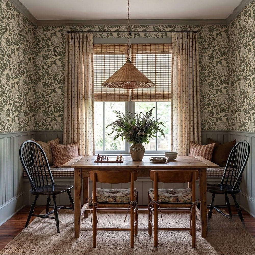 Modern Flora Wallpaper - Painted Paper