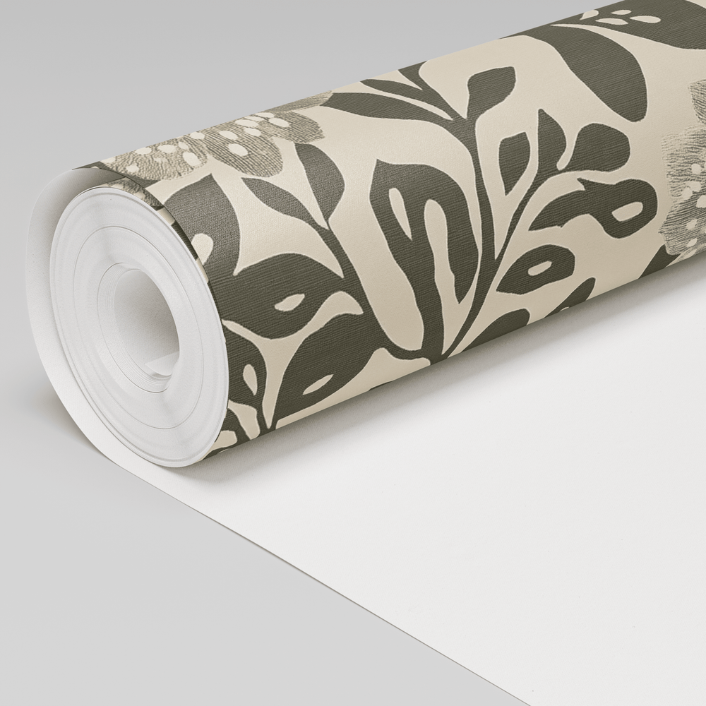 Modern Flora Wallpaper - Painted Paper