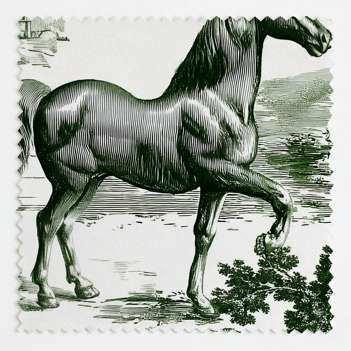 Money Horse Toile - Fabric - Painted Paper
