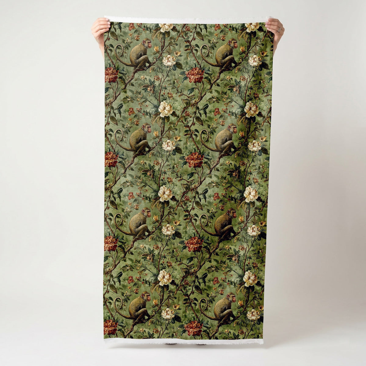 Monkey Business - Fabric - Painted Paper