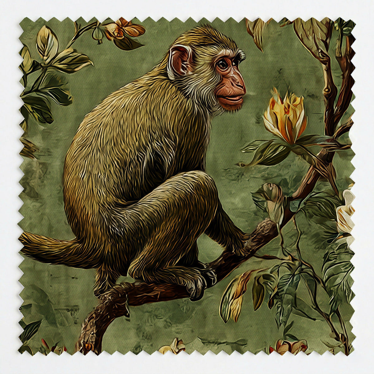 Monkey Business - Fabric - Painted Paper