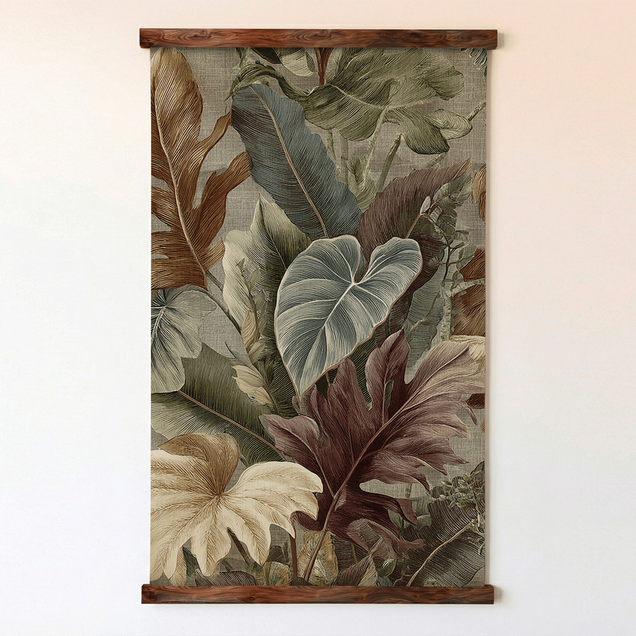 Moody Tropical Layers - Tapestry - Painted Paper
