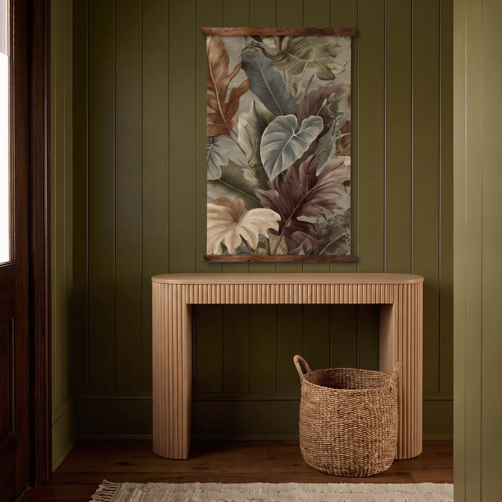 Moody Tropical Layers - Tapestry - Painted Paper