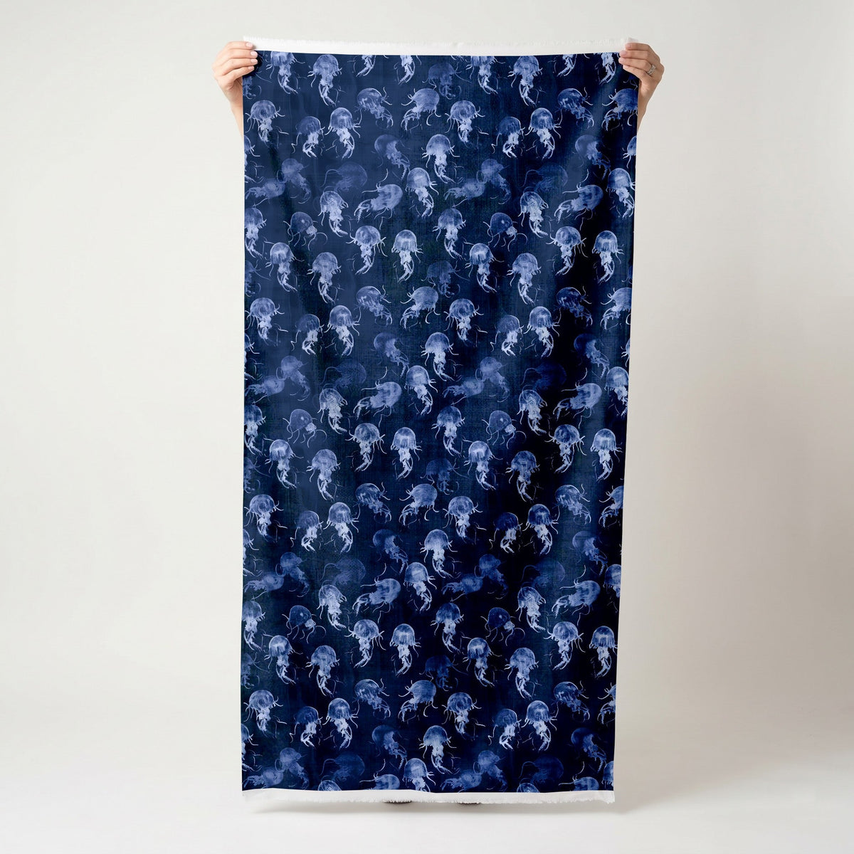 Moon Jelly Drift - Fabric - Painted Paper