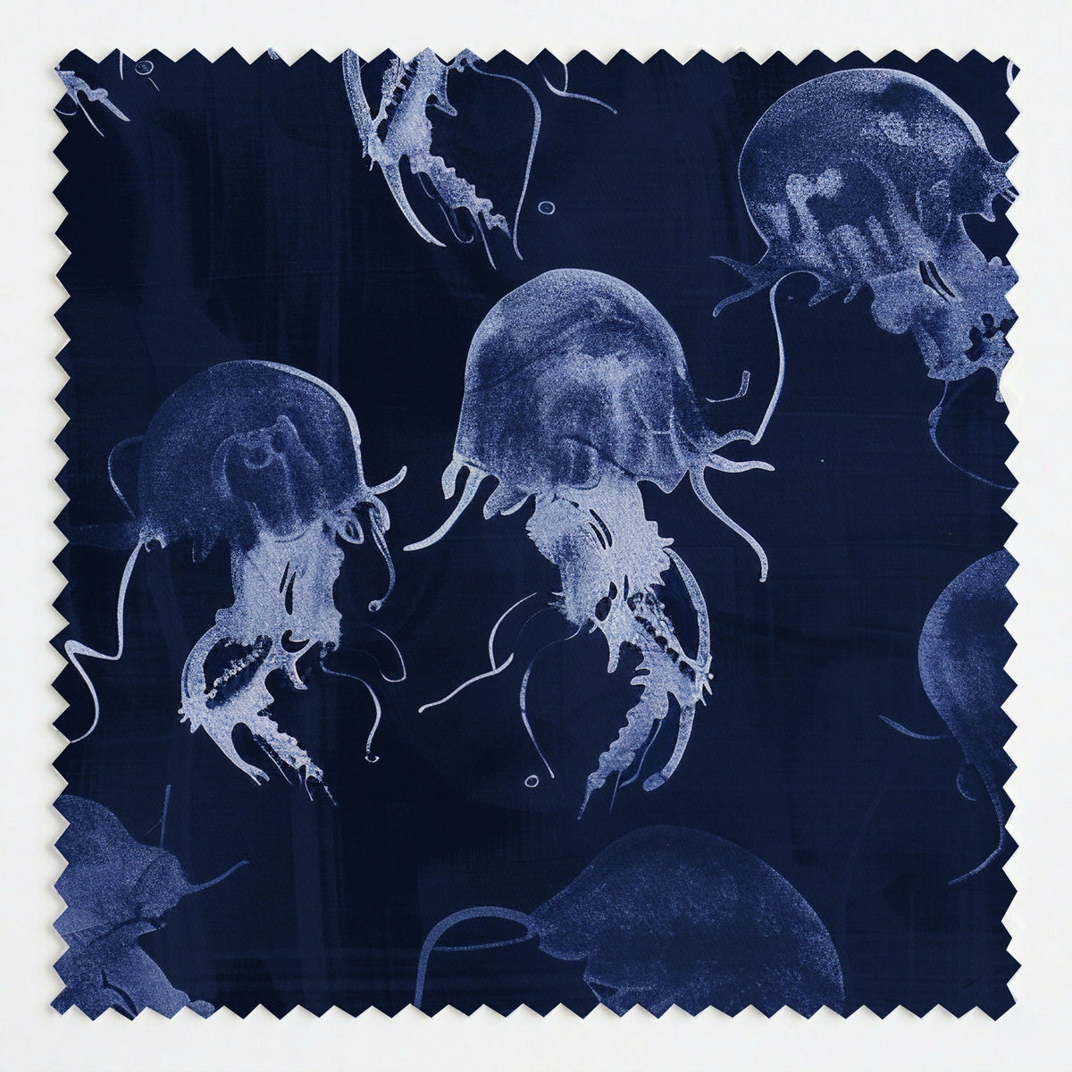 Moon Jelly Drift - Fabric - Painted Paper