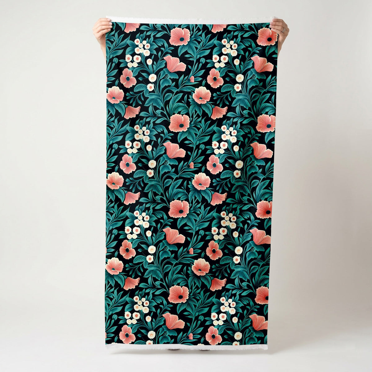 Moonbloom - Fabric - Painted Paper