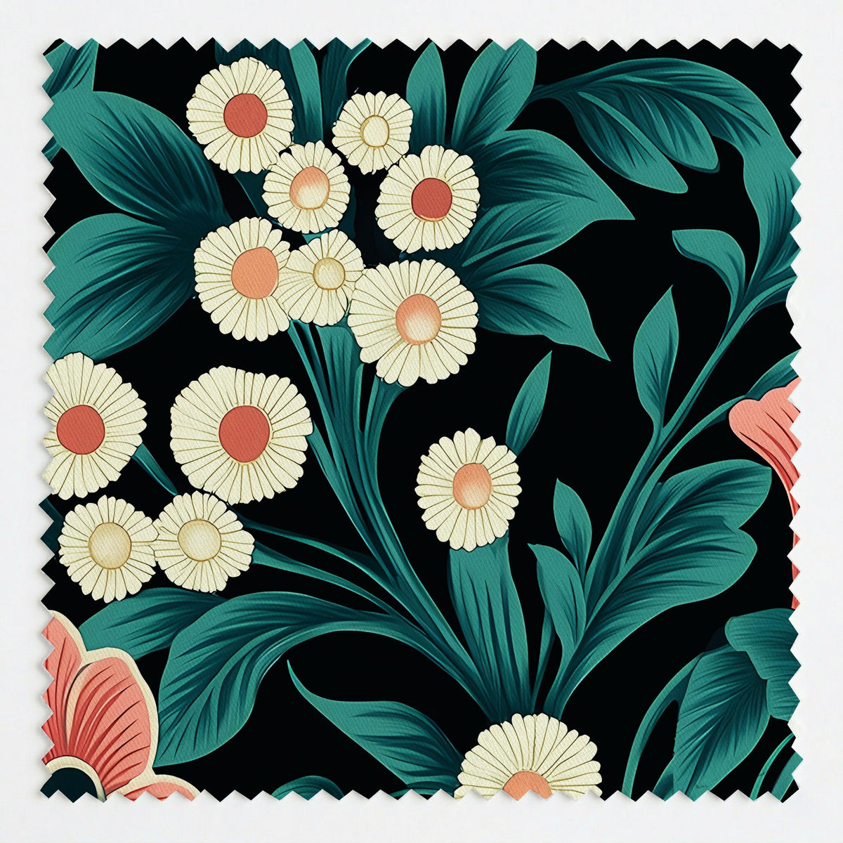 Moonbloom - Fabric - Painted Paper