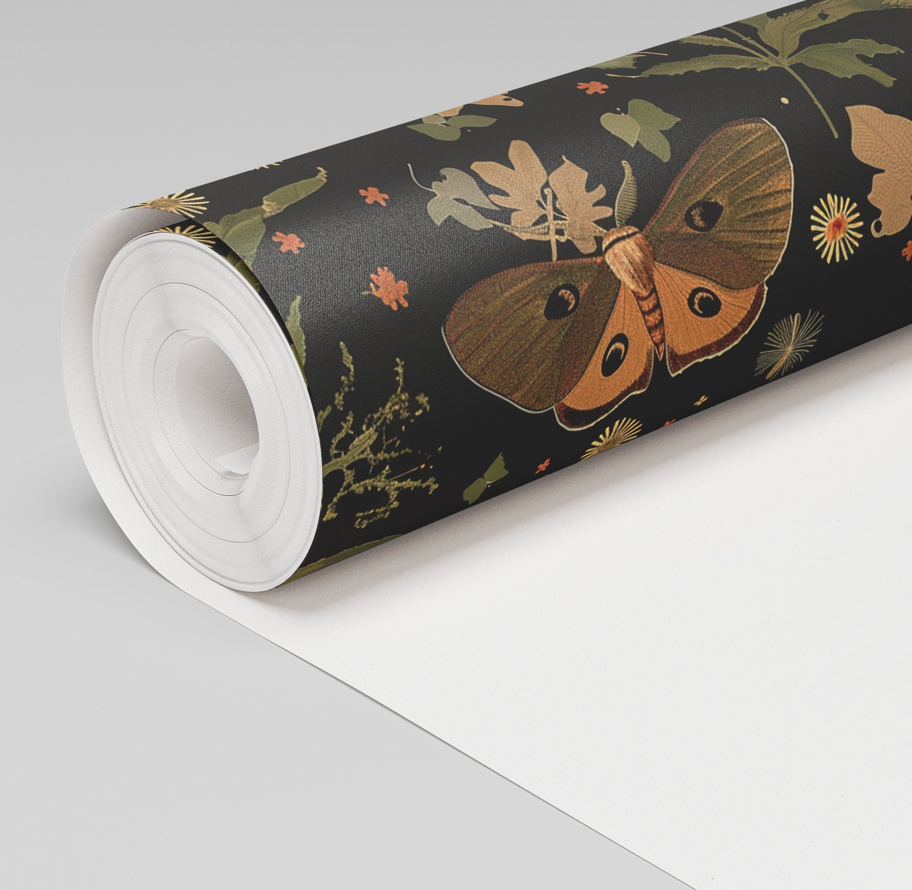 Moonlit Lepidoptera Wallpaper - Painted Paper