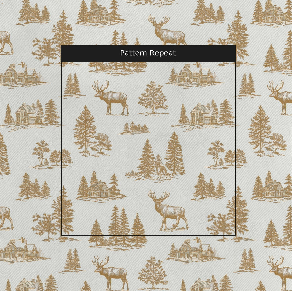 Moose's Lodge - Fabric - Painted Paper