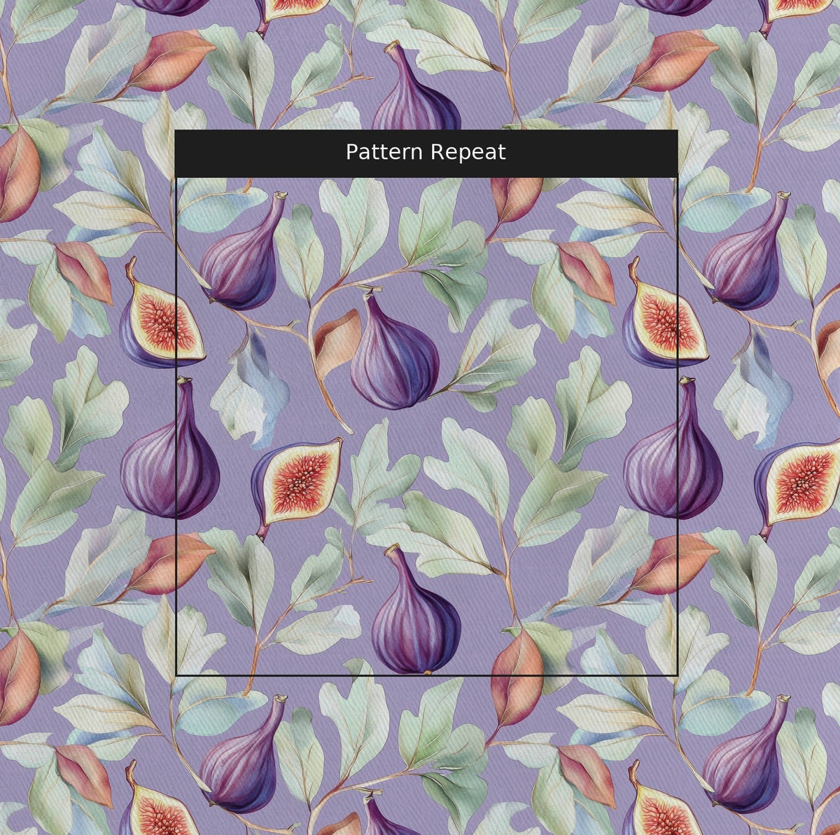 Morning Fig - Fabric - Painted Paper