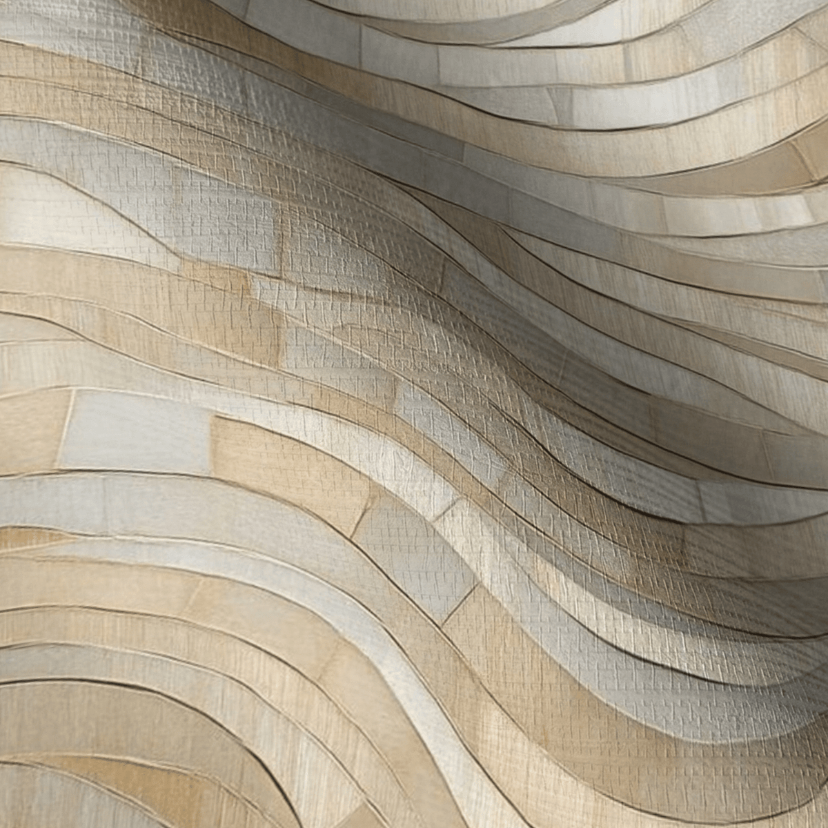 Mosaic Harmony Faux Grasscloth Wallpaper - Painted Paper