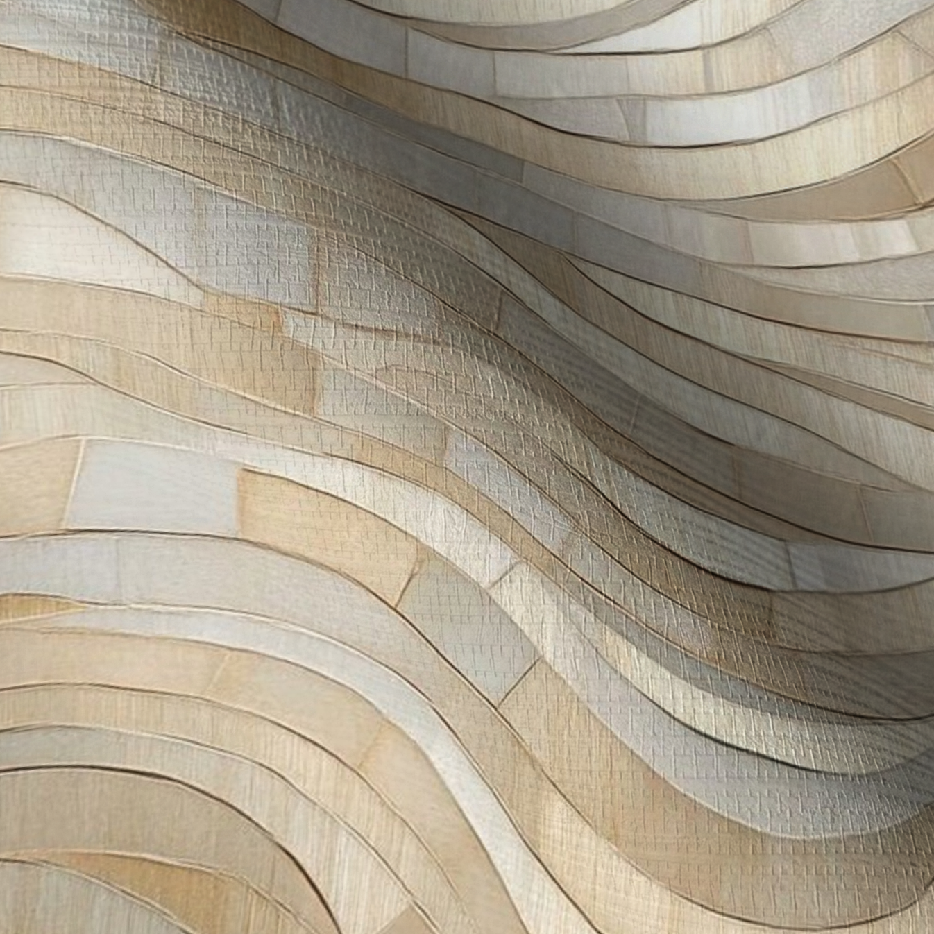 Mosaic Harmony Faux Grasscloth Wallpaper