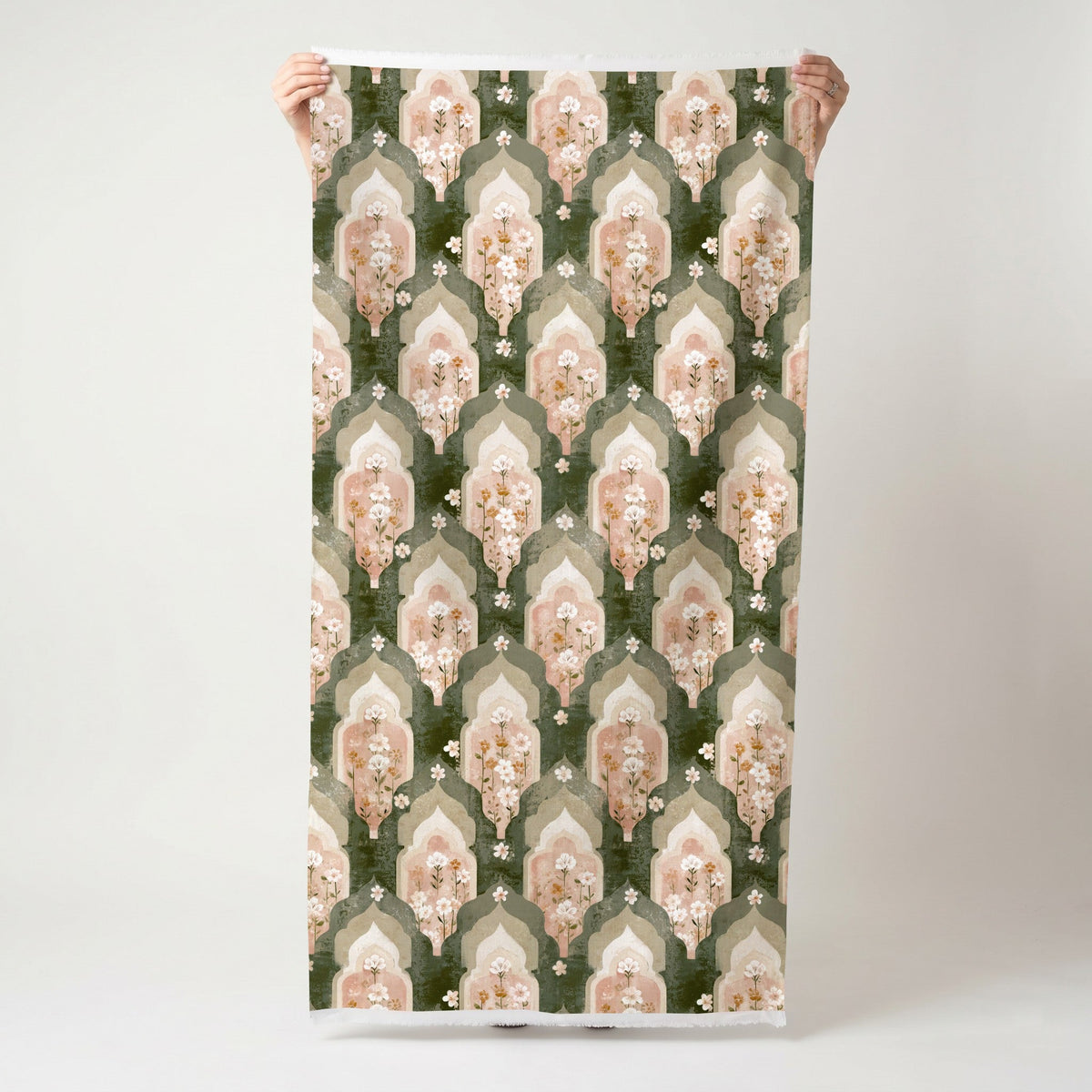 Mosaic Layer - Fabric - Painted Paper