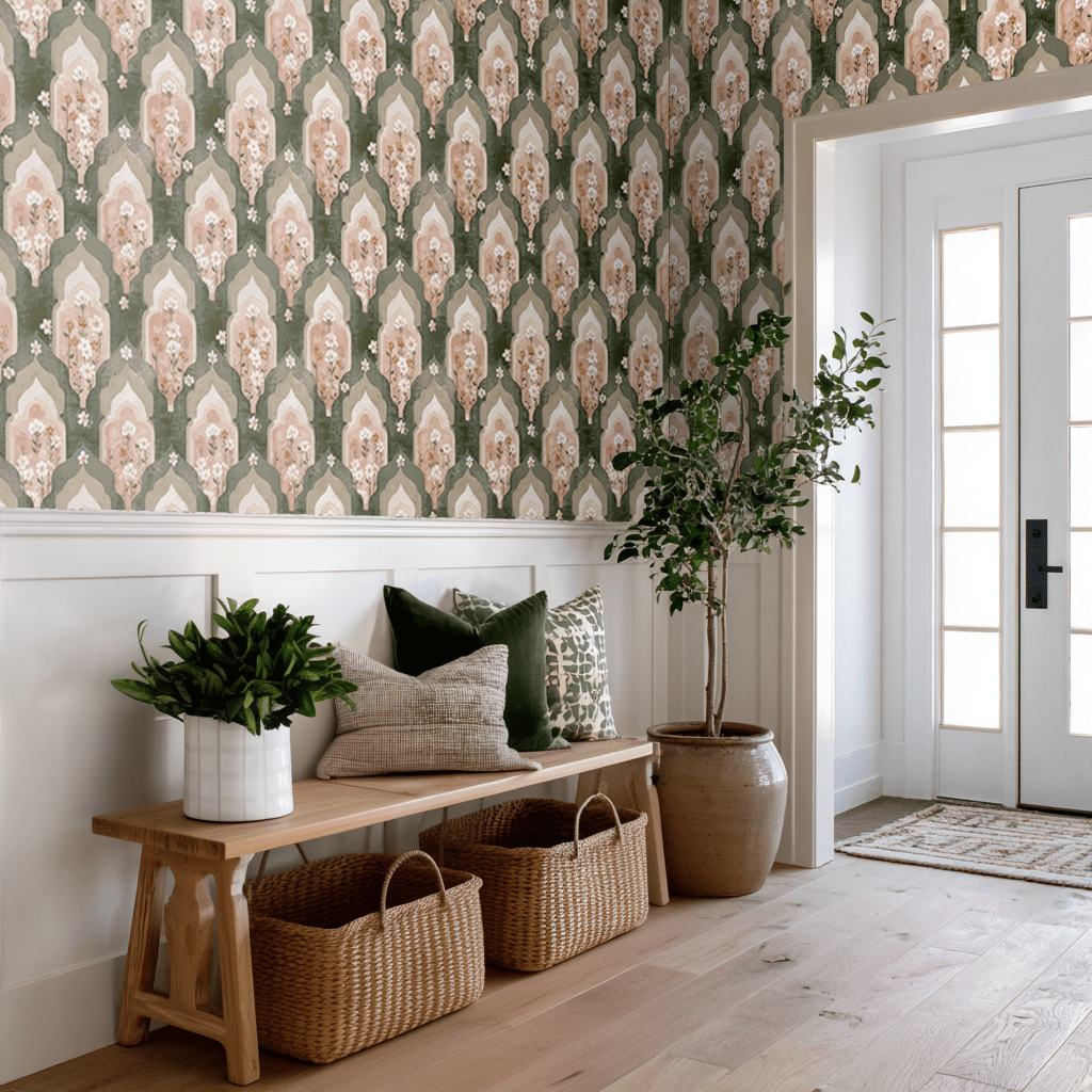 Mosaic Layer Wallpaper - Painted Paper