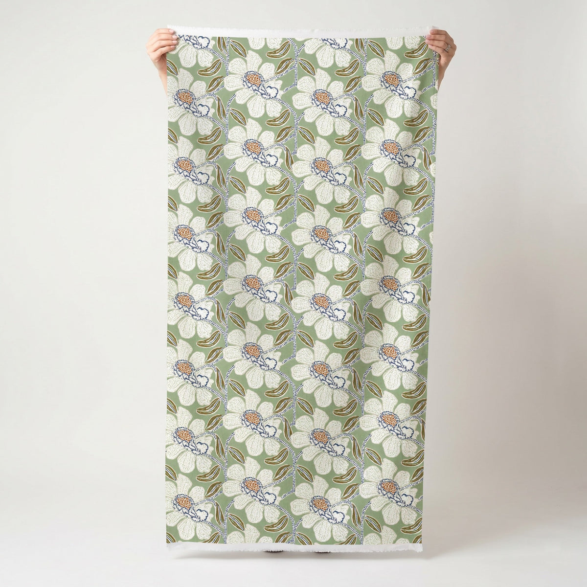 Mosaic Meadows - Fabric - Painted Paper