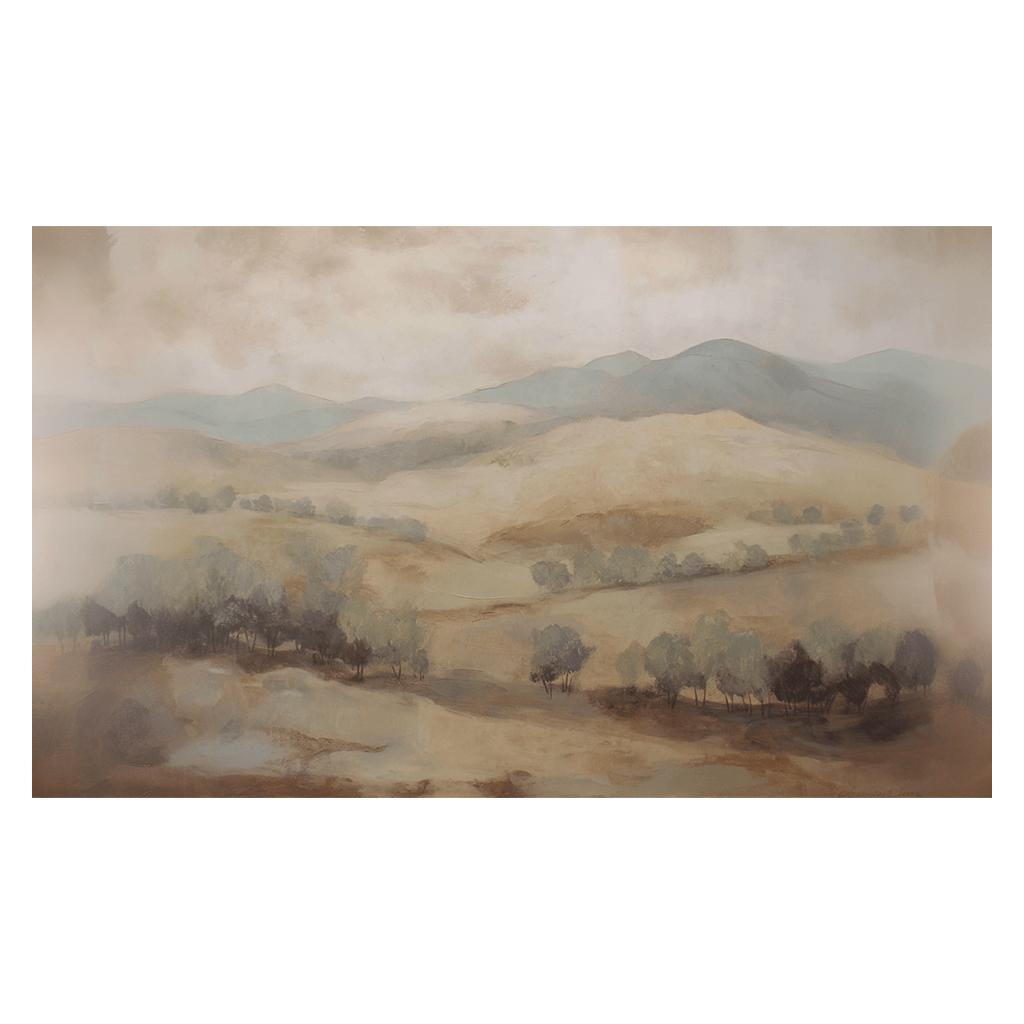 Muted Landscape - Tapestry - Painted Paper