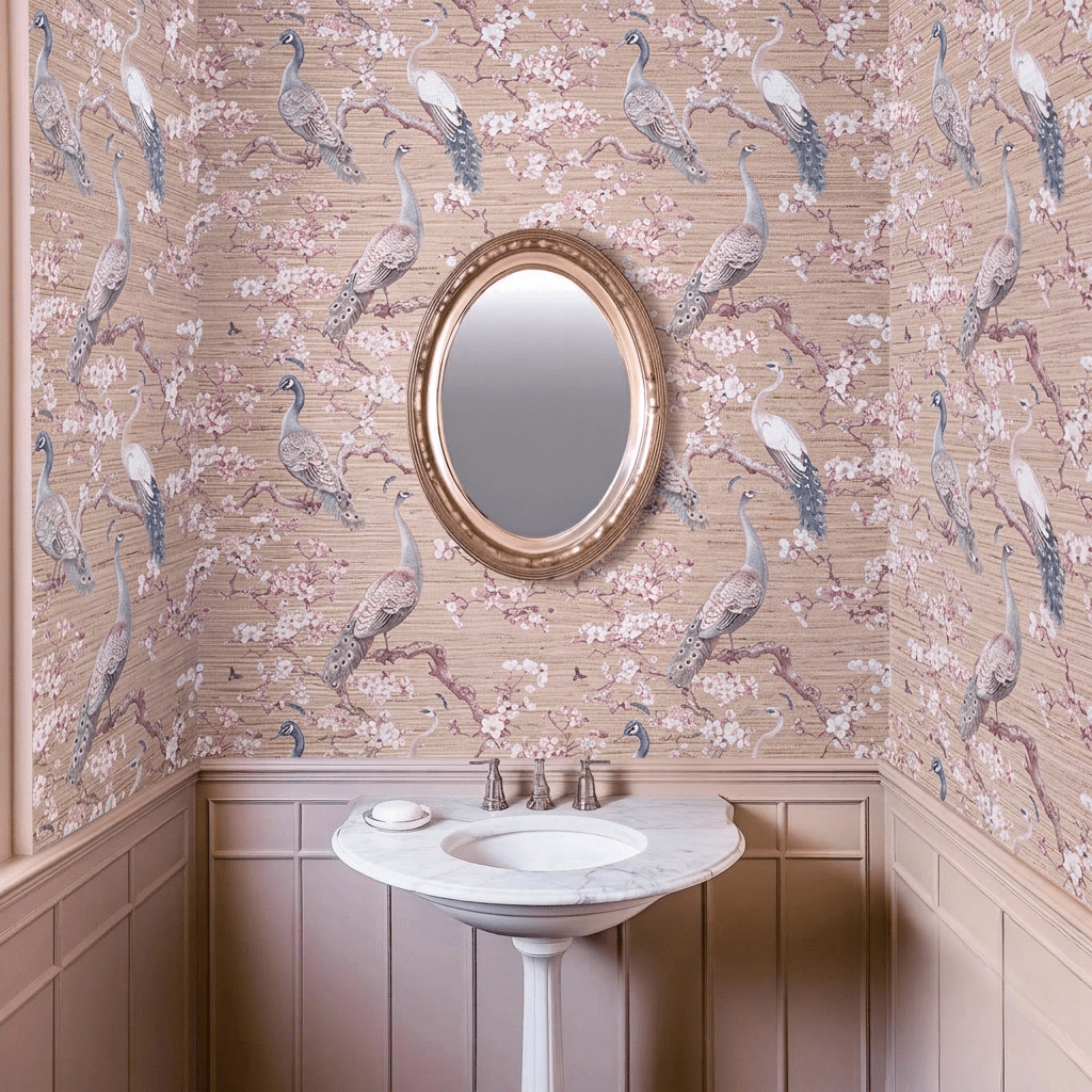 Naomi Faux Grasscloth Wallpaper - Painted Paper