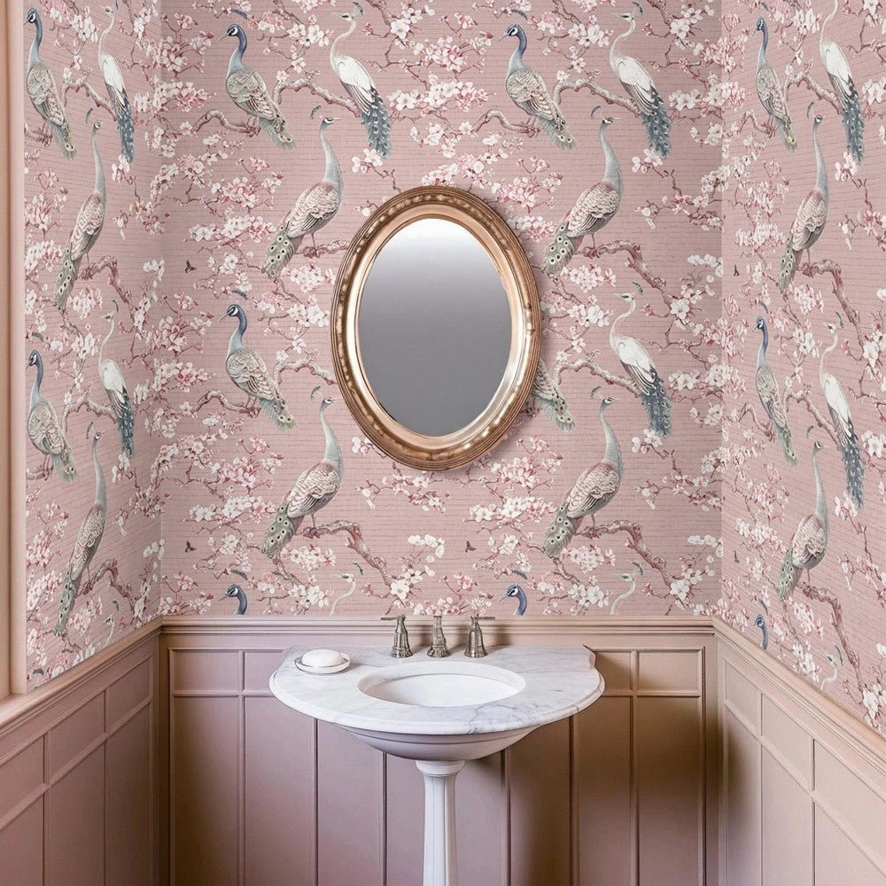Naomi Faux Grasscloth Wallpaper - Painted Paper