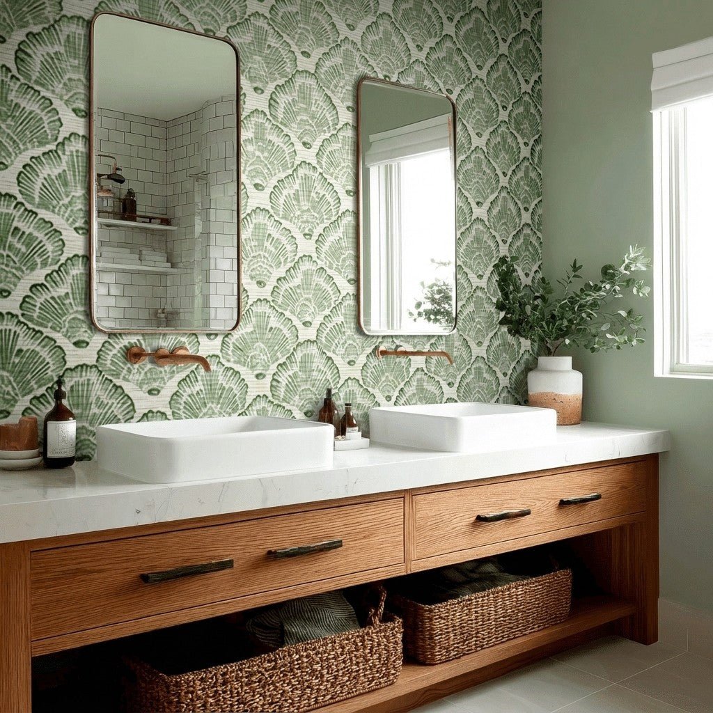 Nathaline Faux Grasscloth Wallpaper - Painted Paper