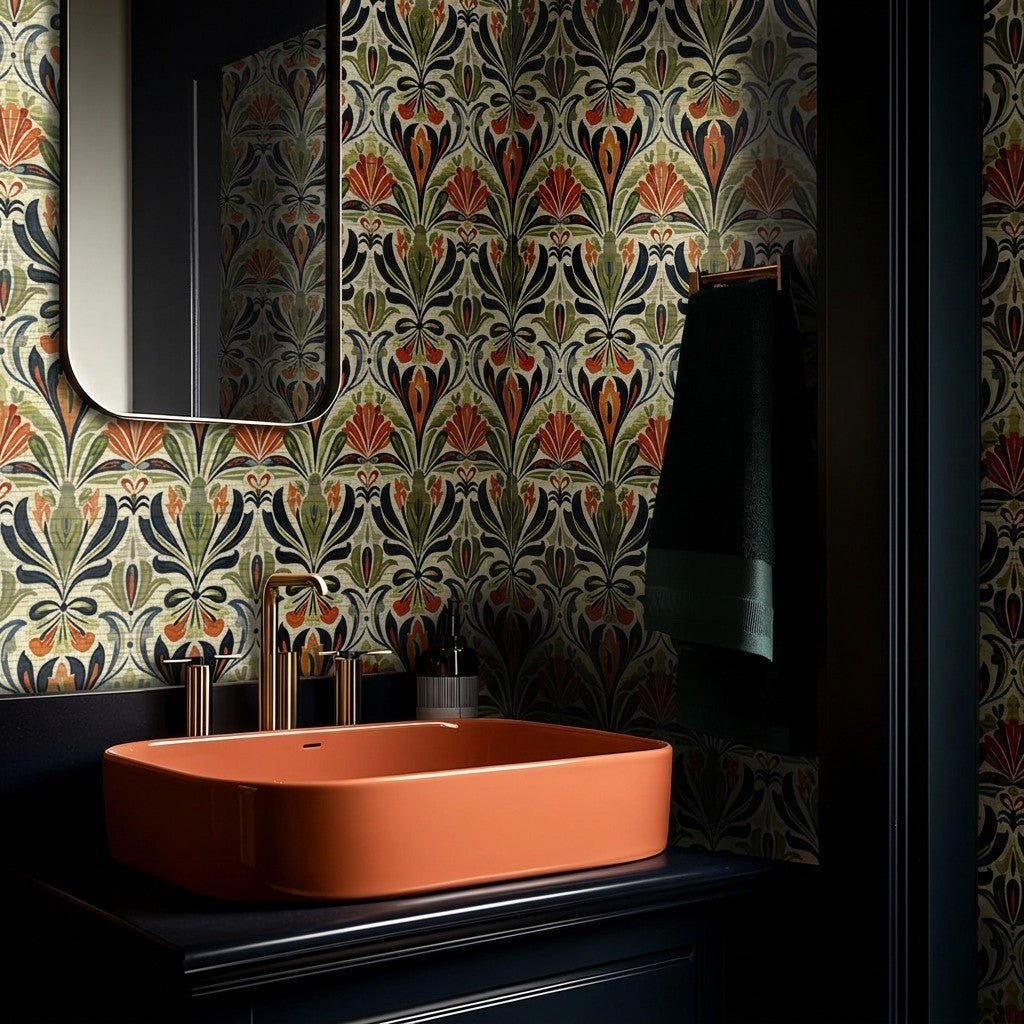 Nellie Faux Grasscloth Wallpaper - Painted Paper