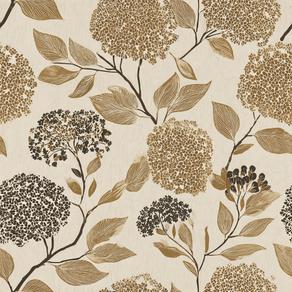 Neutral Petals Wallpaper - Painted Paper