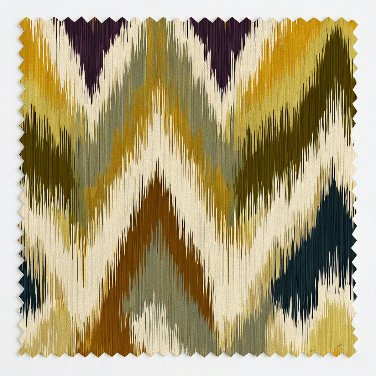 Nicole - Chevron Ikat - Fabric - Painted Paper