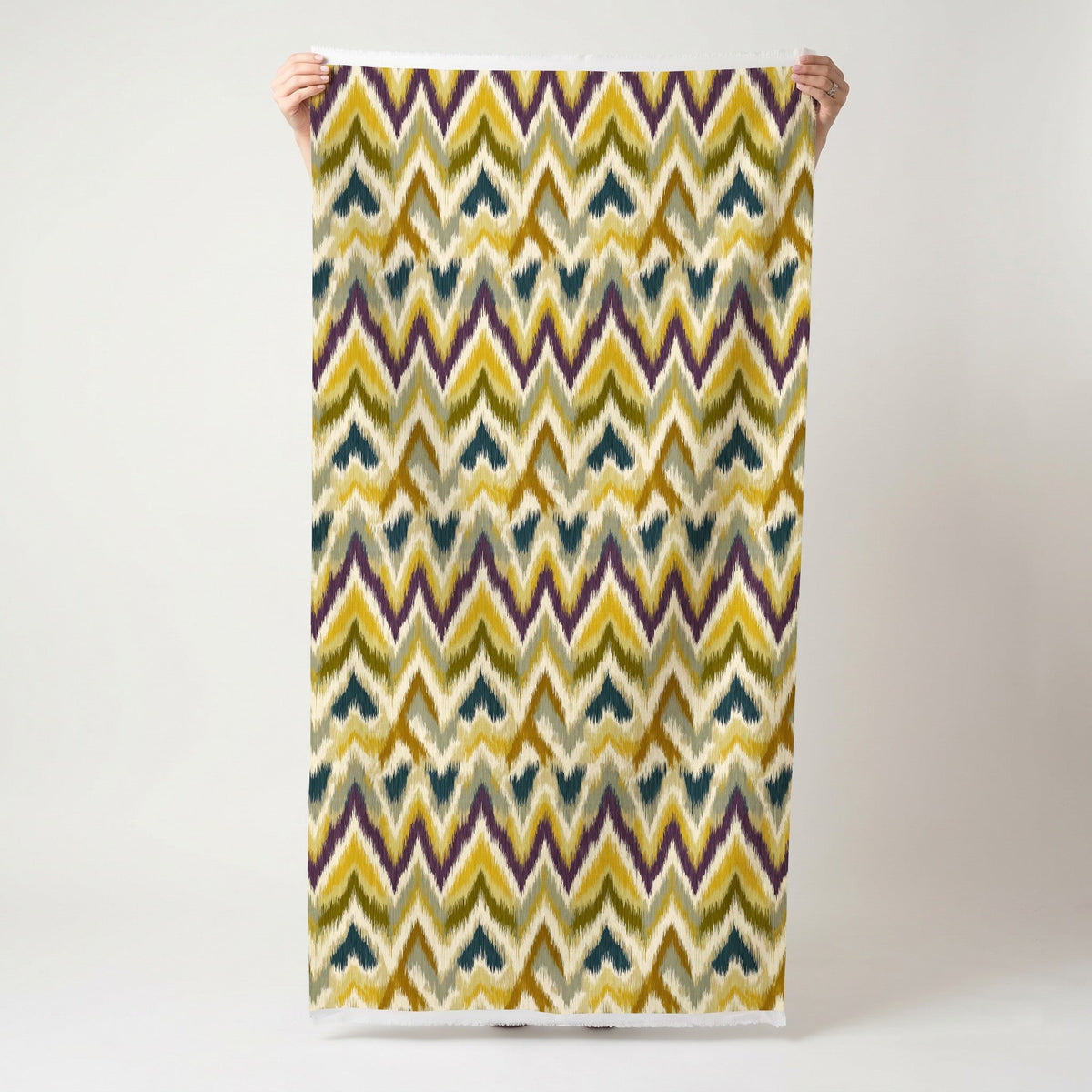 Nicole - Chevron Ikat - Fabric - Painted Paper