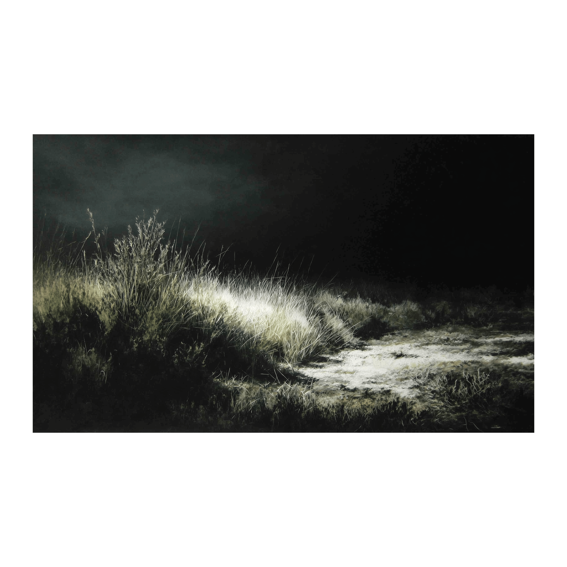 Night Meadow - Tapestry - Painted Paper