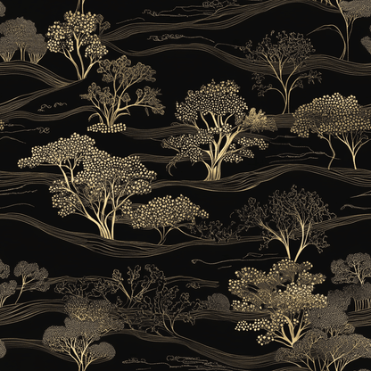 Nightfall Wallpaper - Painted Paper