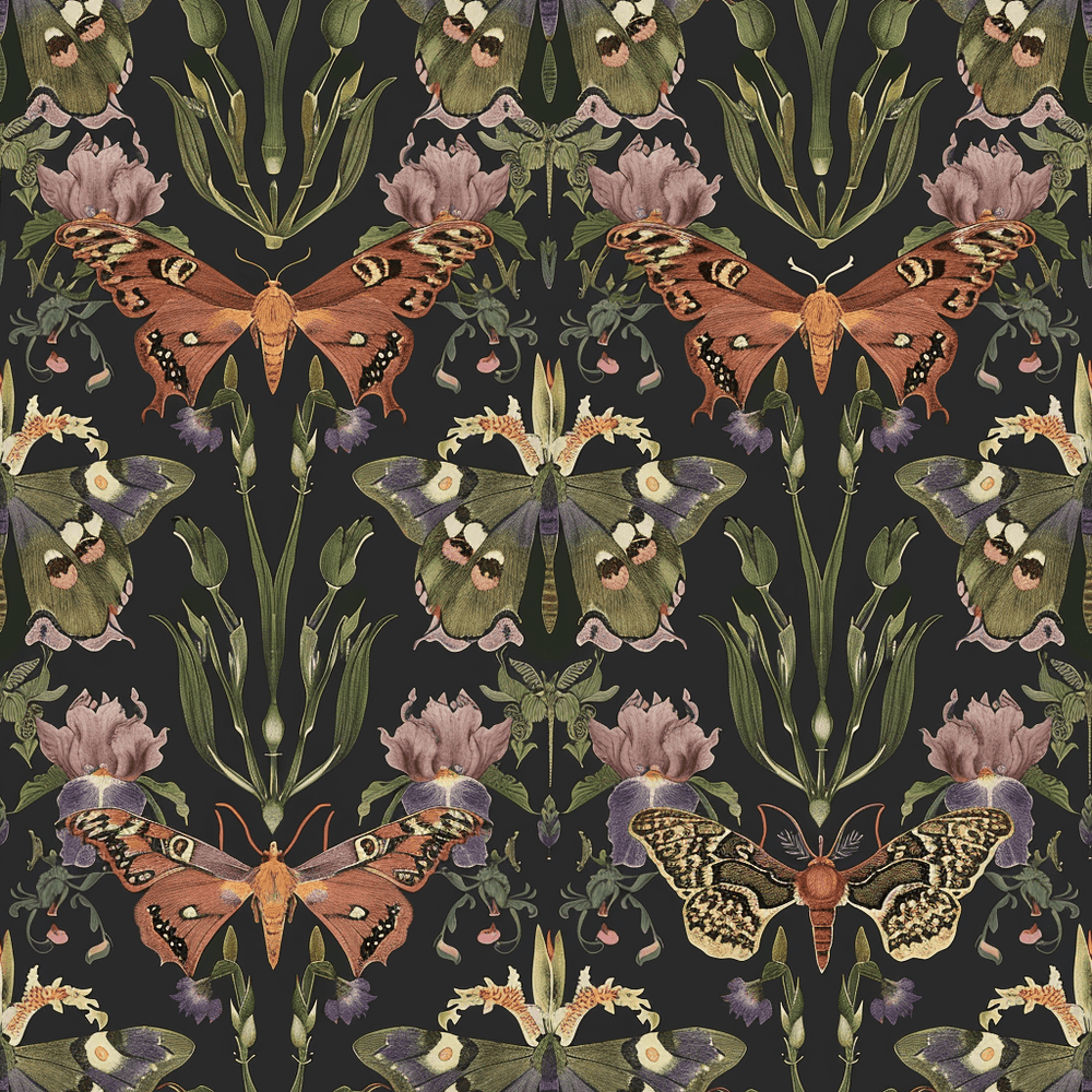 Nocturne Meadow Wallpaper - Painted Paper