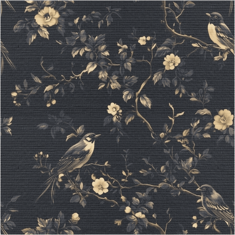 Nocturne & Nest Faux Grasscloth Wallpaper - Painted Paper