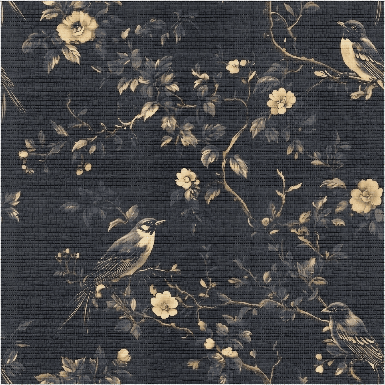 Nocturne & Nest Faux Grasscloth Wallpaper - Painted Paper