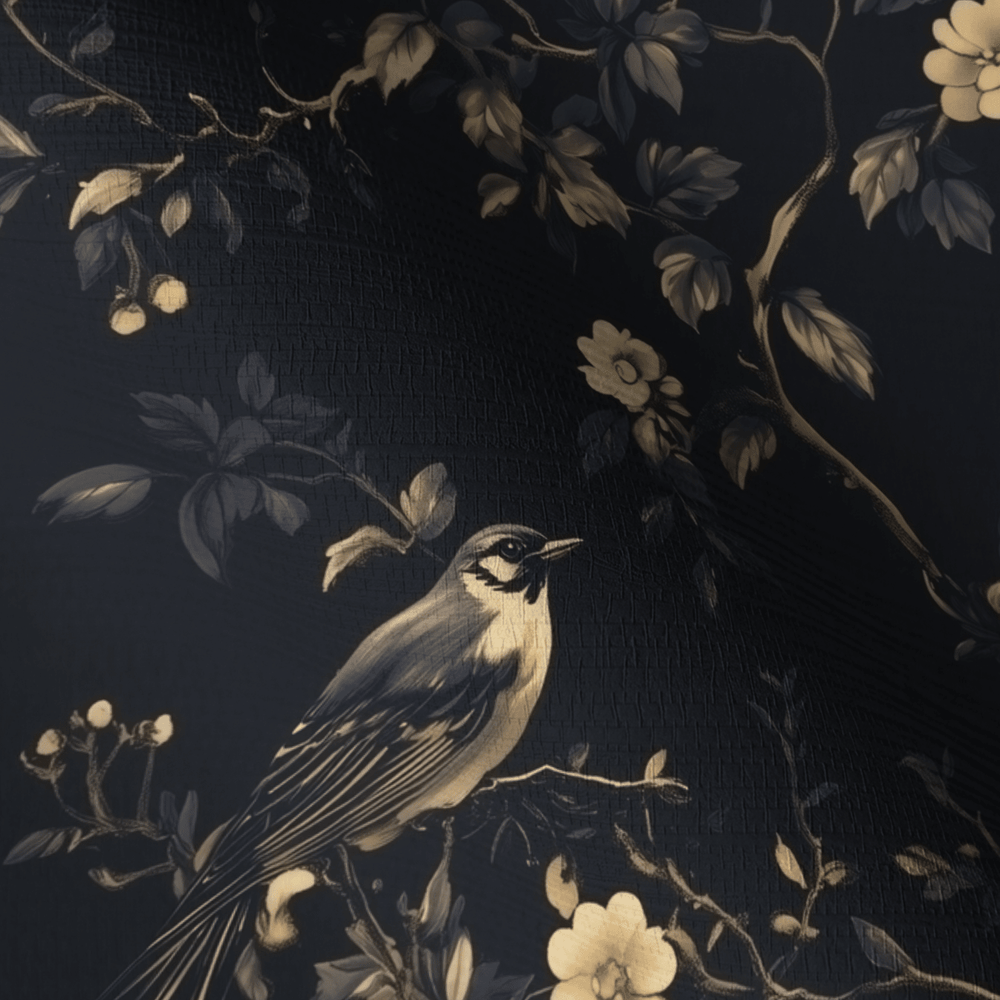 Nocturne & Nest Faux Grasscloth Wallpaper - Painted Paper