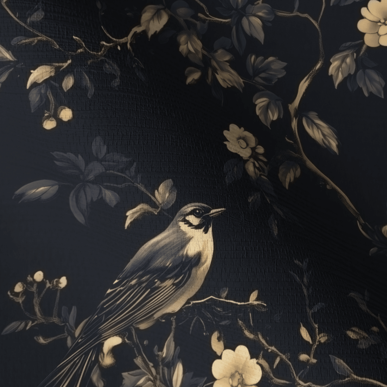 Nocturne & Nest Faux Grasscloth Wallpaper - Painted Paper