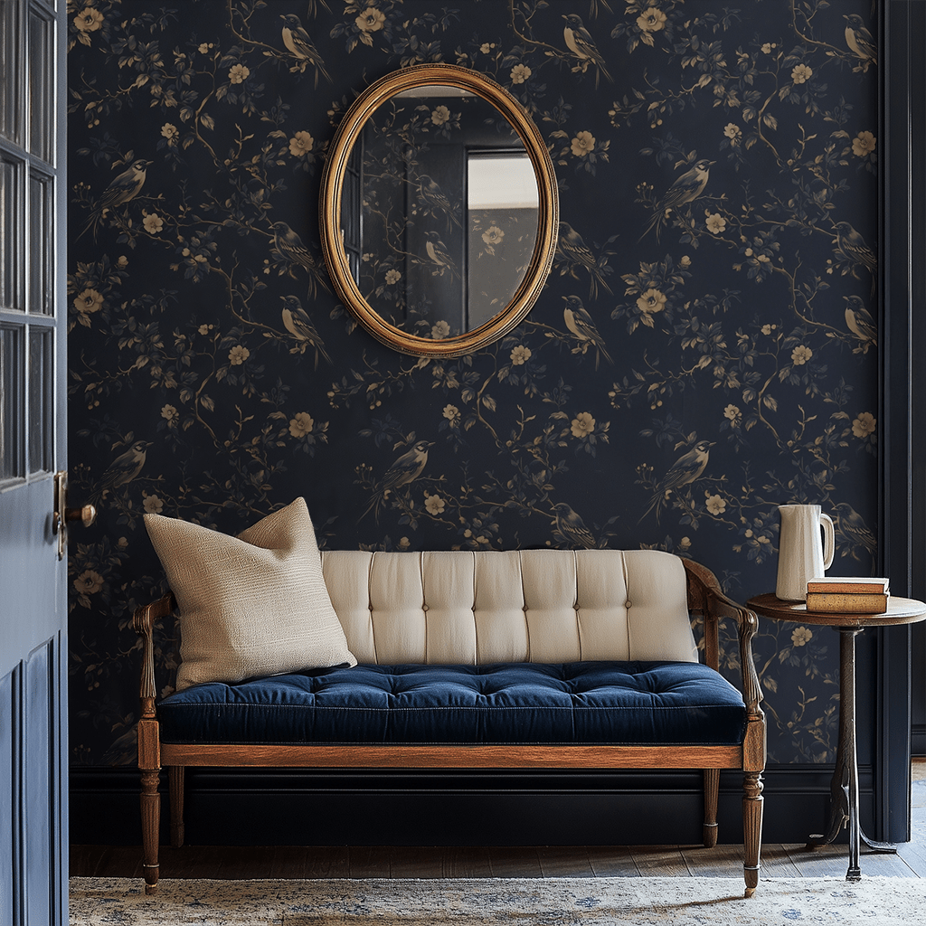 Nocturne & Nest Wallpaper - Painted Paper