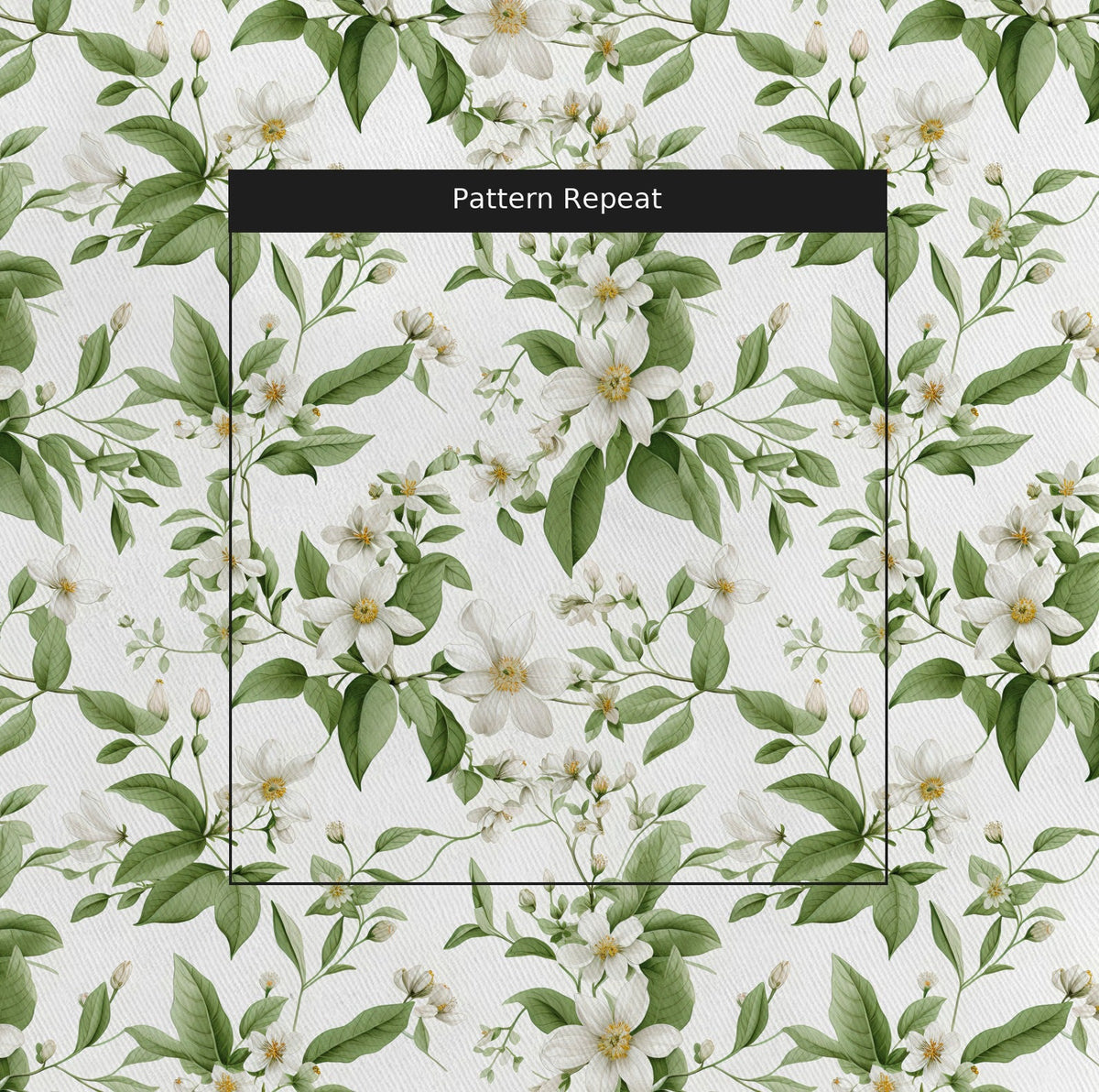 Nora Floral - Fabric - Painted Paper
