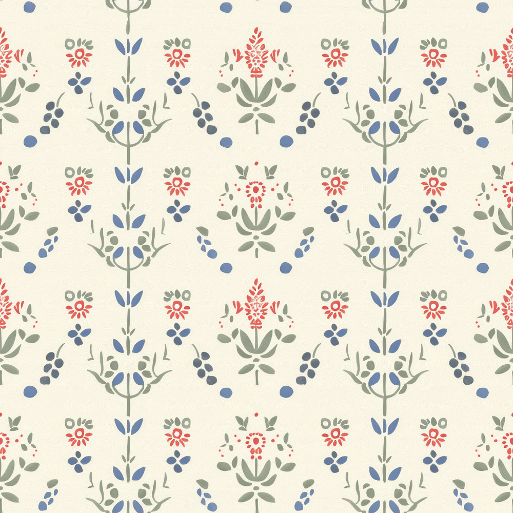 Nordic Spring Wallpaper - Painted Paper
