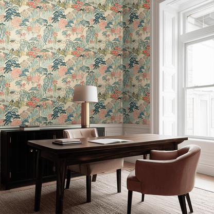 Nostalgic Garden 1 Wallpaper - Painted Paper