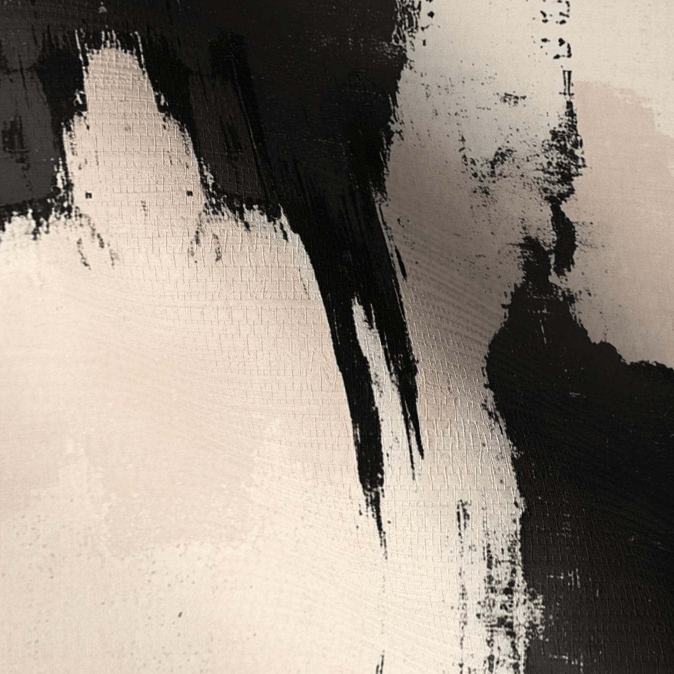 Obsidian Fade Faux Grasscloth Wallpaper - Painted Paper
