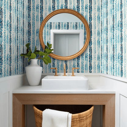 Ocean Vine Wallpaper - Painted Paper