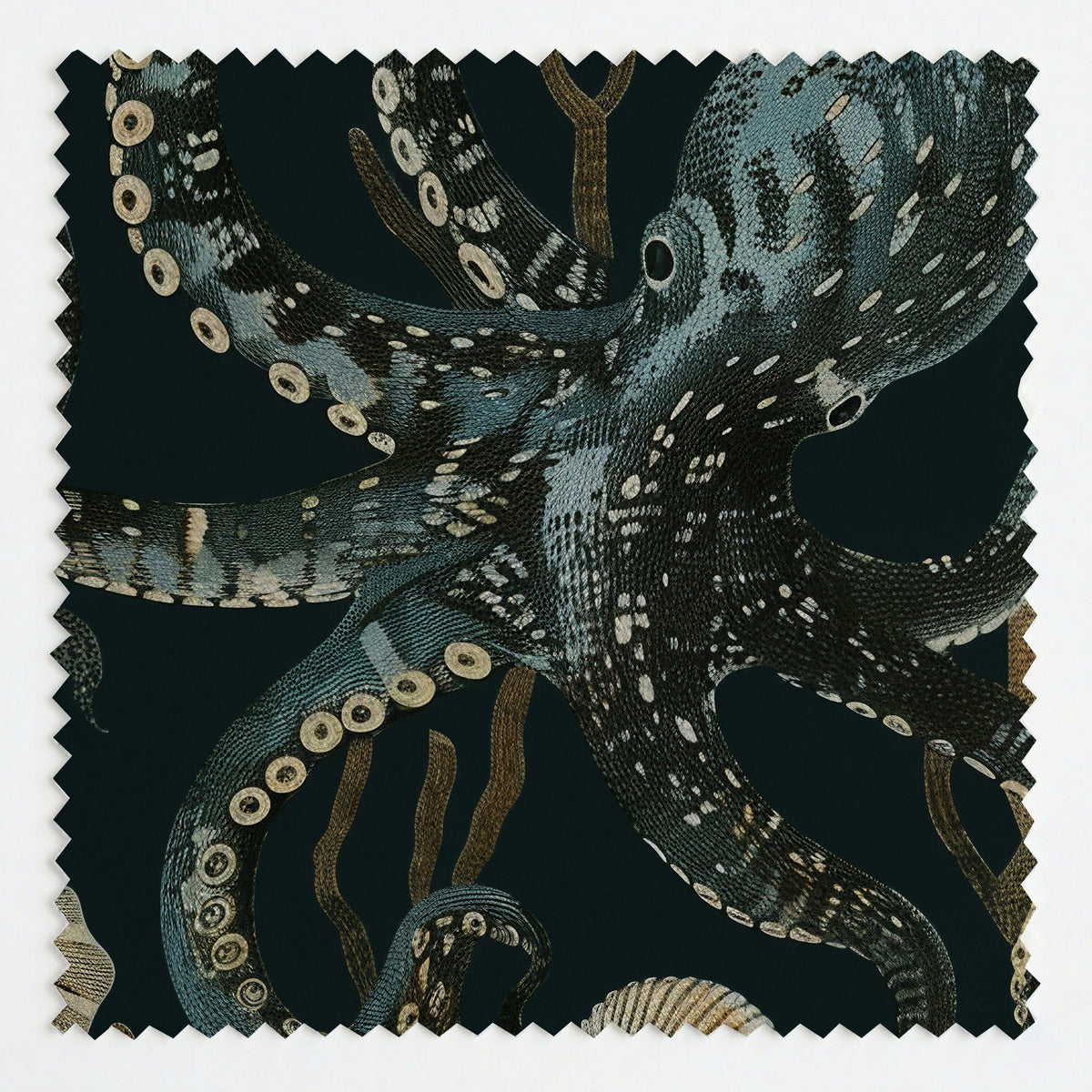 Octopus Garden - Fabric - Painted Paper