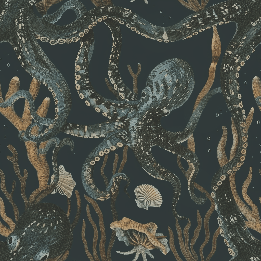 Octopus Garden Wallpaper - Painted Paper