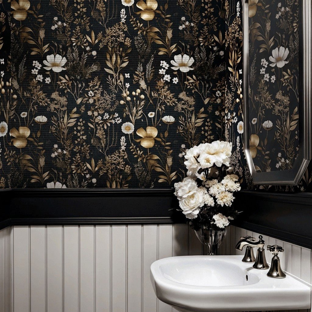 Odette Arboretum Faux Grasscloth Wallpaper - Painted Paper