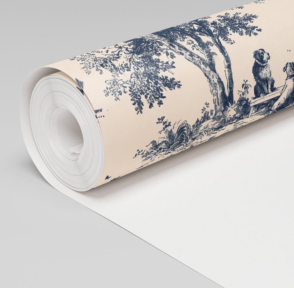 Off Duty Dogs Wallpaper - Painted Paper