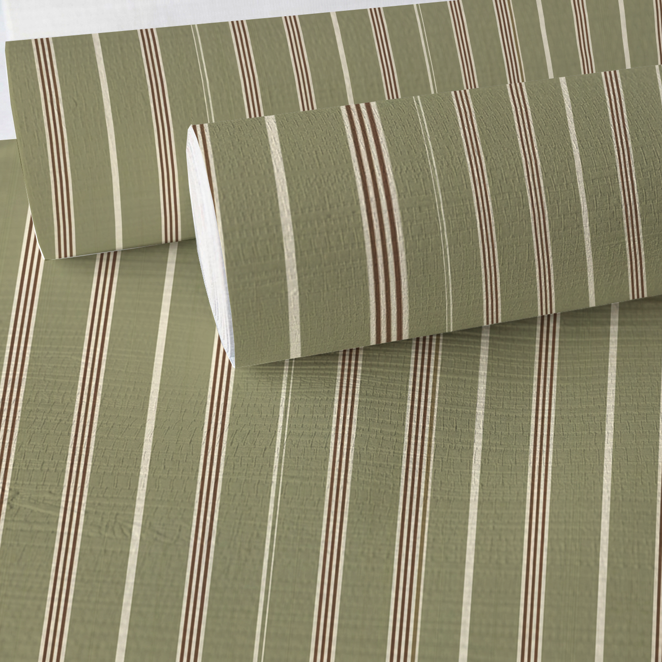 Old Mill Stripe Faux Grasscloth Wallpaper