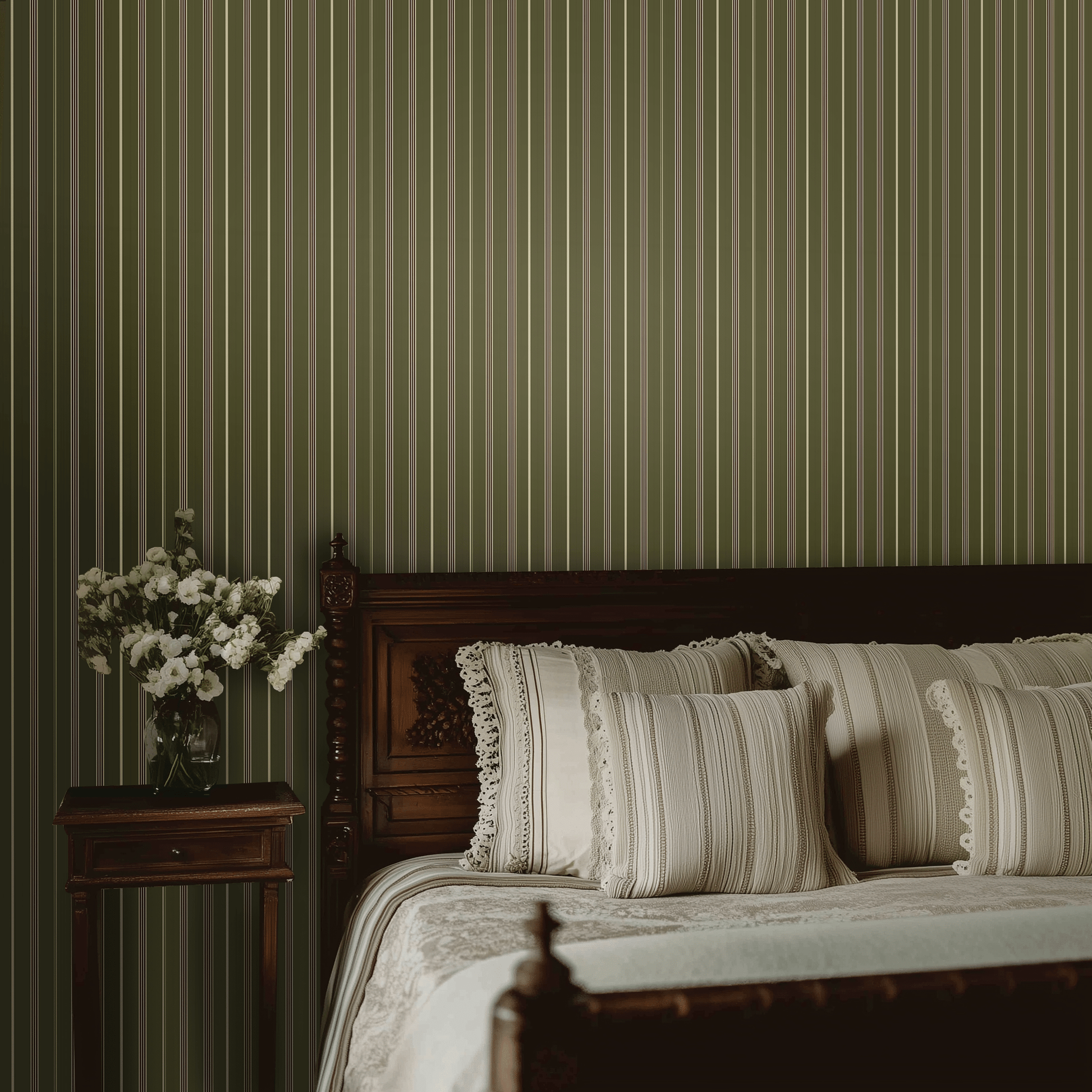 Old Mill Stripe Wallpaper - Painted Paper