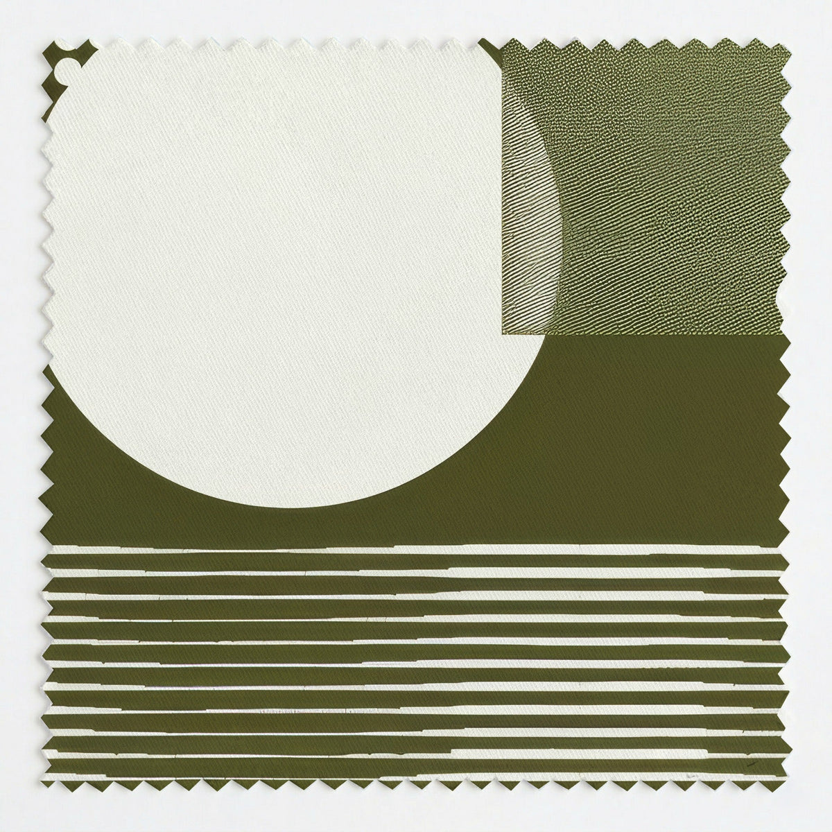 Olive - Fabric - Painted Paper