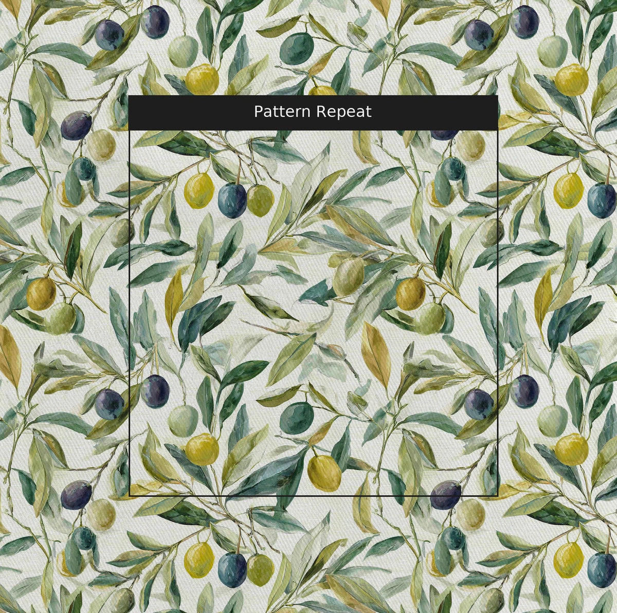 Olive Rustle - Fabric - Painted Paper